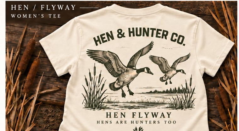 Hen Flyway Tee — Cream