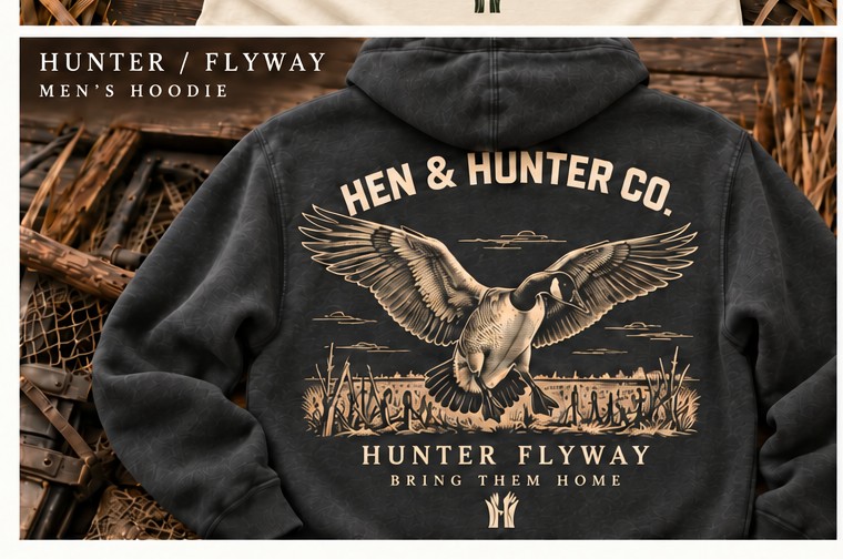 Hunter Flyway Hoodie — Black